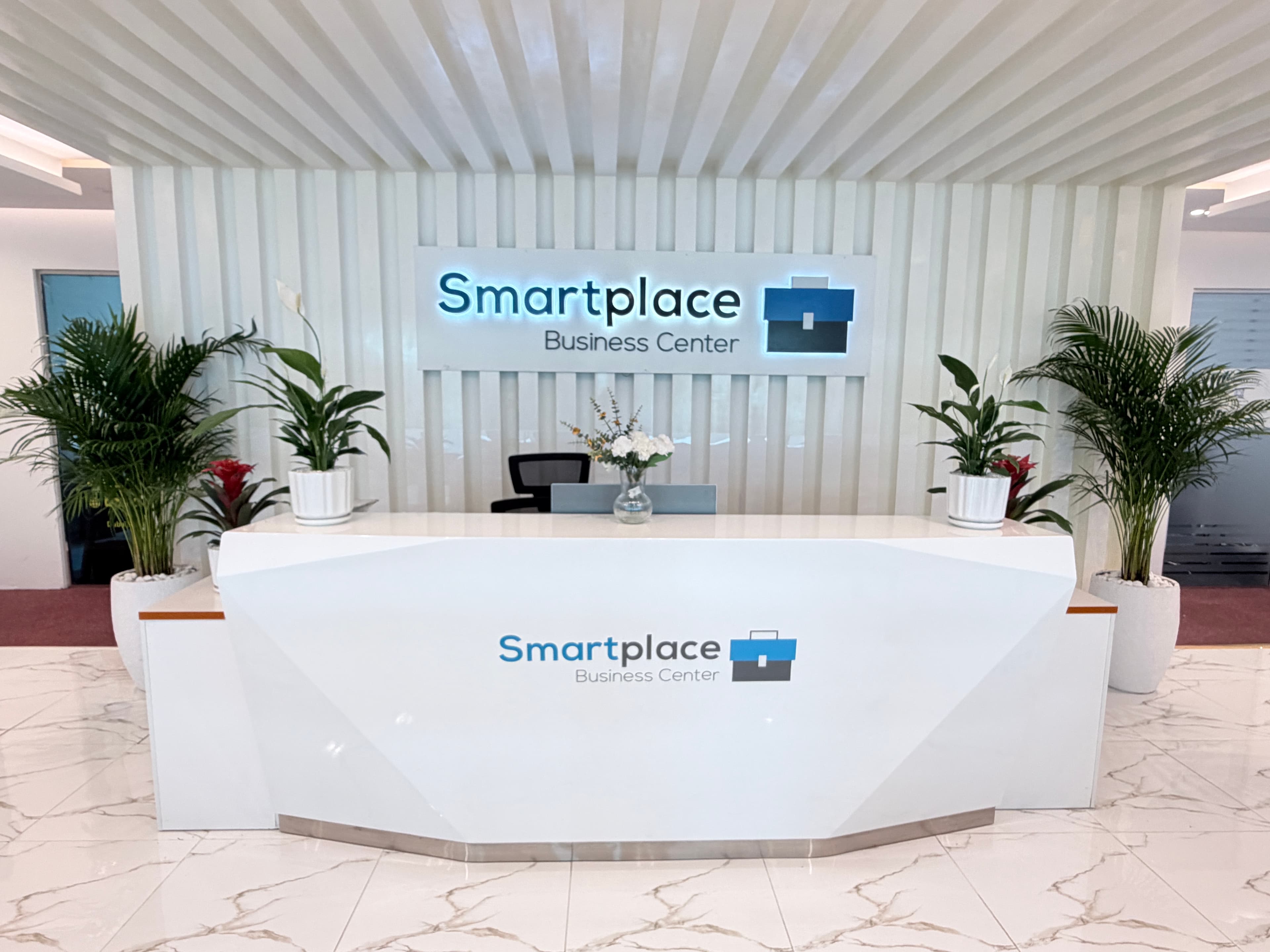Large private office workspace